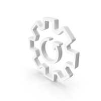 White Update Setting Outline Icon PNG & PSD Images
