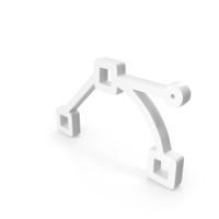Path Shape Points Anchor Transform Tool Icon White PNG & PSD Images