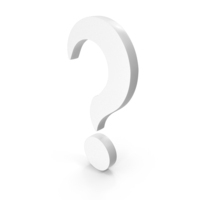 White Question Mark Icon PNG & PSD Images