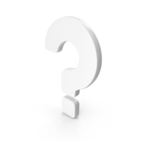 Question Mark Icon White PNG & PSD Images
