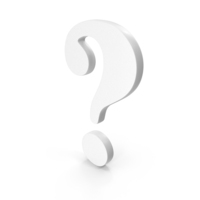 White Question Mark Icon PNG & PSD Images