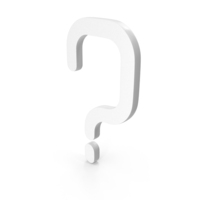 White Question Mark Icon PNG & PSD Images