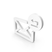 White Return To Mail Icon PNG & PSD Images