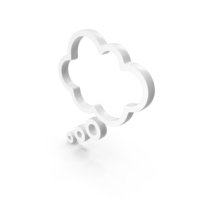 White Speech Bubble Icon PNG & PSD Images