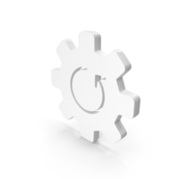 White Update Settings Icon PNG & PSD Images