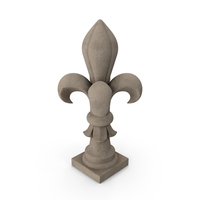 Fleur De Lis Finial Stone PNG & PSD Images