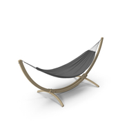 Light Wooden Bow Stand with Fabric Hammock PNG & PSD Images