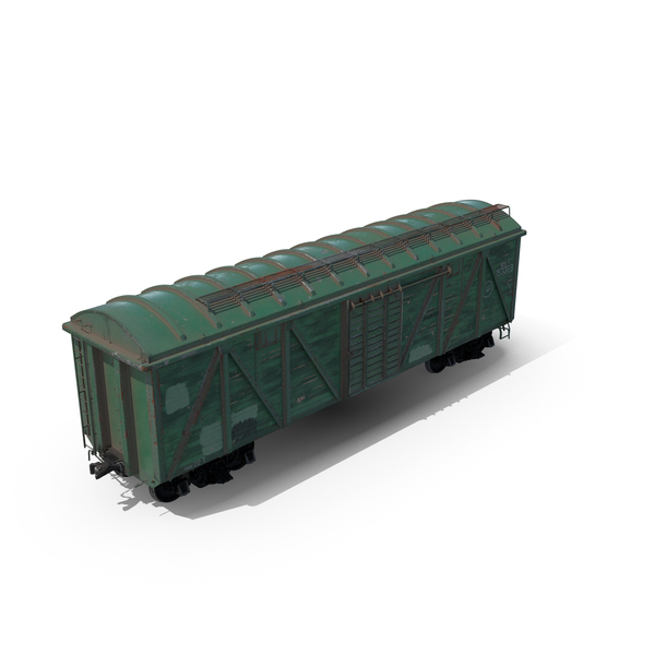 Old Cargo Wagon Green PNG & PSD Images