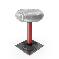 Tesla Coil with Stand PNG & PSD Images