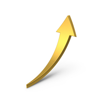 Gold Arrow Up PNG & PSD Images