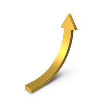 Gold Arrow Up PNG & PSD Images
