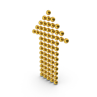 Gold Up Arrow PNG & PSD Images
