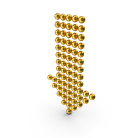 Gold Arrow Down PNG & PSD Images