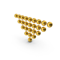 Gold Down Arrow PNG & PSD Images