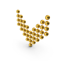 Gold Down Arrow PNG & PSD Images