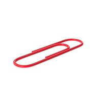 Red Paper Clip PNG & PSD Images