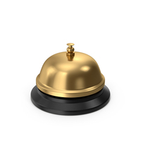 Gold Service Bell PNG & PSD Images