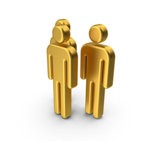 Group of Three Men Gold PNG & PSD Images