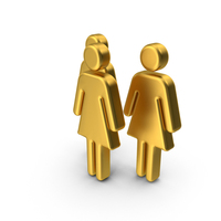 Group of Three Women Gold PNG & PSD Images