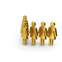 Gold Group Of Seven Women Icon PNG & PSD Images