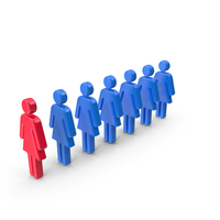Line Women Queue PNG & PSD Images