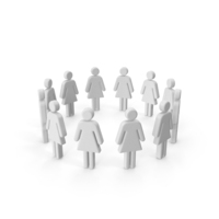 Group of Women in Circle PNG & PSD Images