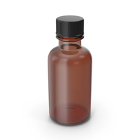Amber Glass Bottle PNG & PSD Images