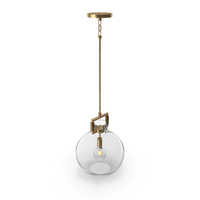 Machinist Glass Globe Pendant PNG & PSD Images