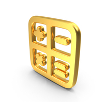 Gold Calculator Symbol PNG & PSD Images