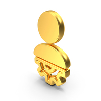 Gold User Settings Symbol PNG & PSD Images