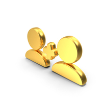 Adding User Gold Symbol PNG & PSD Images