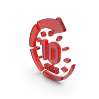 Glass 10 Minutes Refresh Icon PNG & PSD Images