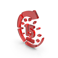 Glass 15 Minutes Refresh Icon PNG & PSD Images