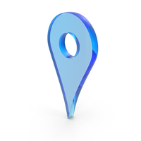 Glass GPS Location Icon PNG & PSD Images