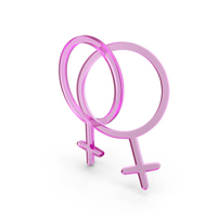 Glass Lesbian Gender Icon PNG & PSD Images