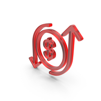 Glass Dollar Profit And Loss Icon PNG & PSD Images