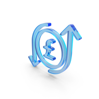 Glass Money Pound Sterling Profit And Loss Icon PNG & PSD Images