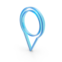 Glass GPS Location Outline Icon PNG & PSD Images