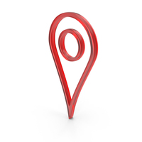Glass GPS Location Outline Icon PNG & PSD Images