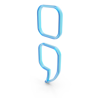 Glass Semicolon Outline Icon PNG & PSD Images