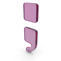 Glass Semicolon Icon PNG & PSD Images