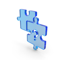 Glass Unsolved Puzzle With Question Mark Icon PNG & PSD Images