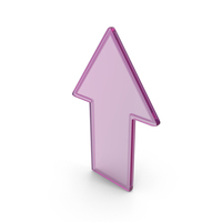 Glass Up Arrow Icon PNG & PSD Images