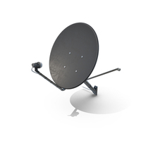 Satellite Dish For Wall Black PNG & PSD Images