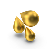 Gold Drops Icon PNG & PSD Images