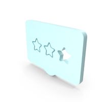 Chat Bubble Two Stars Symbol PNG & PSD Images