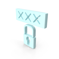 Lock With Password XXX Symbol PNG & PSD Images