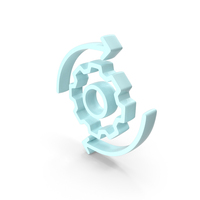 Setting Gear With Refresh Icon PNG & PSD Images