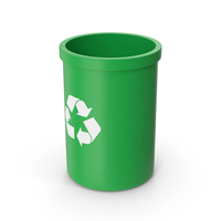 Green Recycle Bin PNG & PSD Images