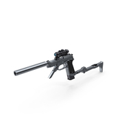 Pistol Silver PNG & PSD Images